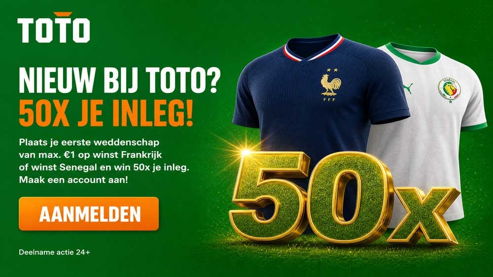 frankrijk senegal toto 50x wk actie