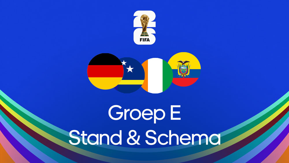 groep e stand wedstrijden speelschema
