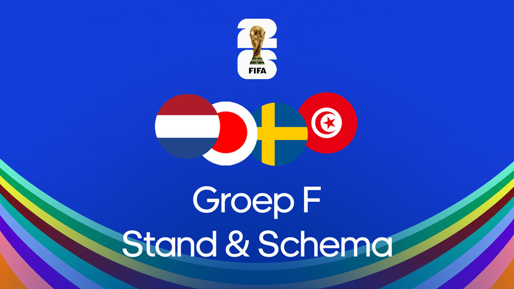 groep f wk 2026 wedstrijden speelschema stand