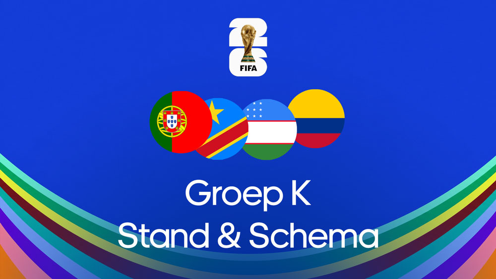 groep k wk 2026 wedstrijden stand speelschema