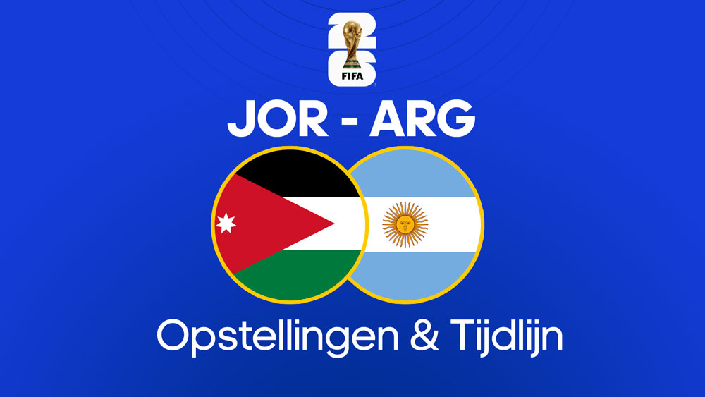 jordanie argentinie opstellingen tijdlijn