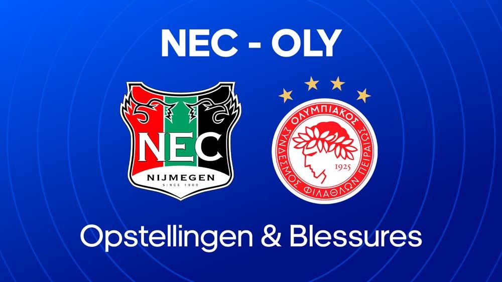 nec olympiakos opstellingen