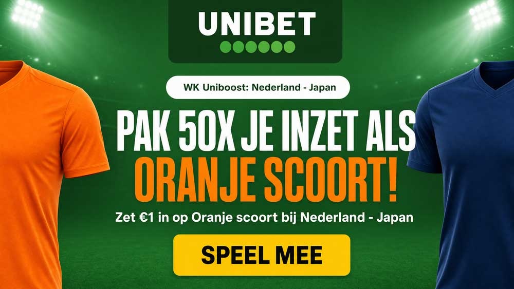 nederland japan unibet 50x actie