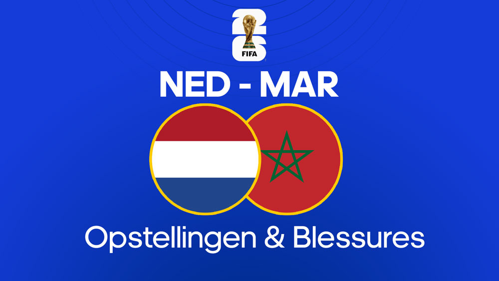 nederlands elftal marokkaans voetbalelftal opstellingen blessures
