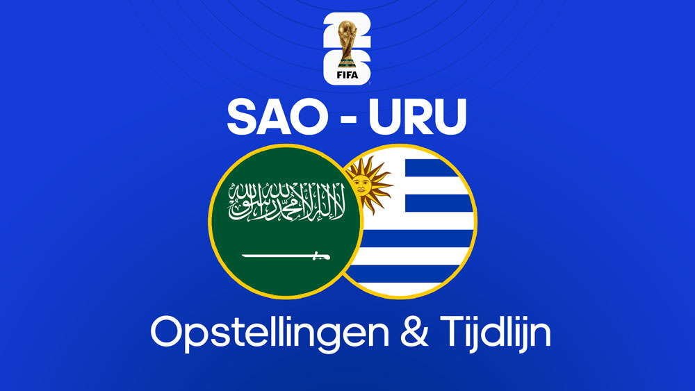 saoedi arabie uruguay opstellingen tijdlijn