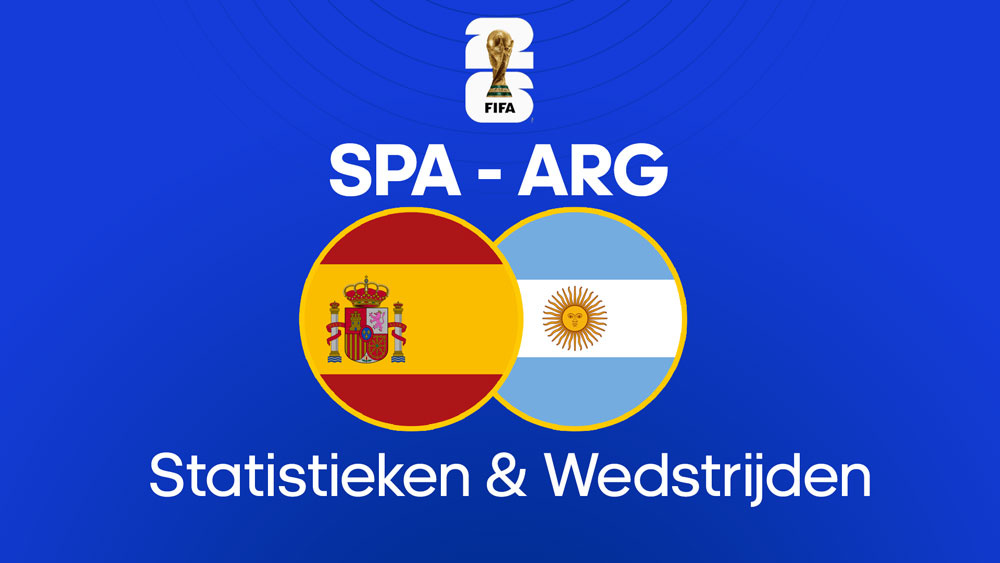 spanje argentinie statistieken wedstrijden