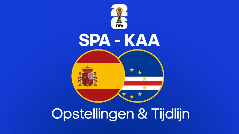 spanje kaapverdie opstellingen tijdlijn