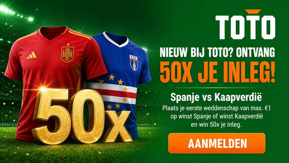 spanje kaapverdie toto actie 50x