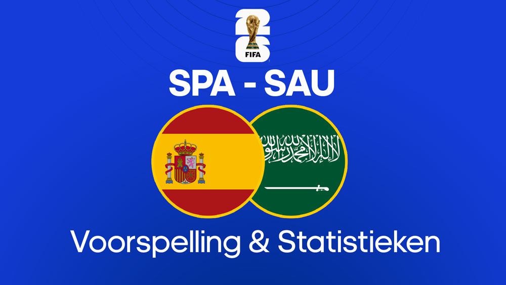 spanje saoedi arabie voorspelling statistieken