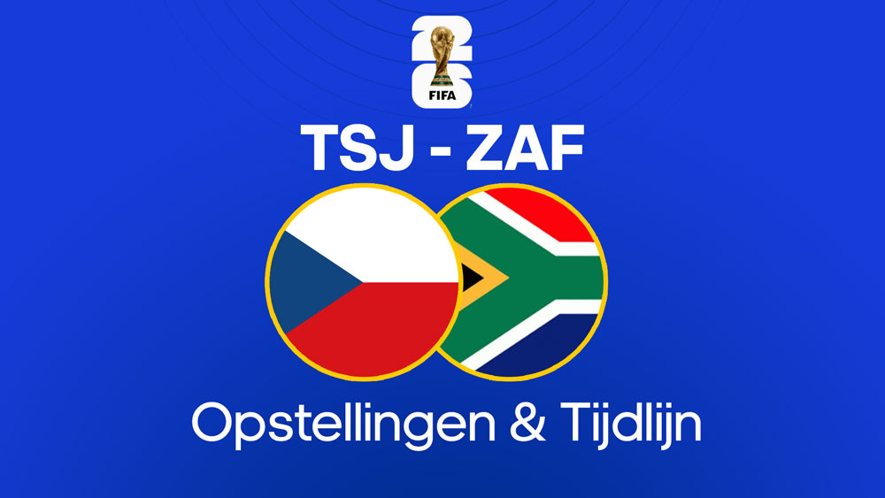 tsjechie zuid afrika opstellingen tijdlijn