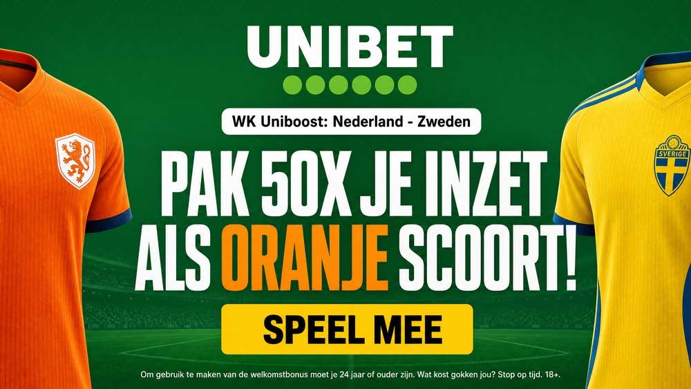 wk uniboost nederland zweden 50x