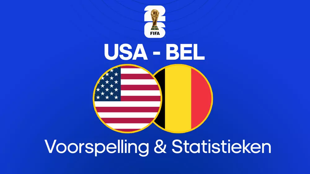 usa belgie voorspelling statistieken