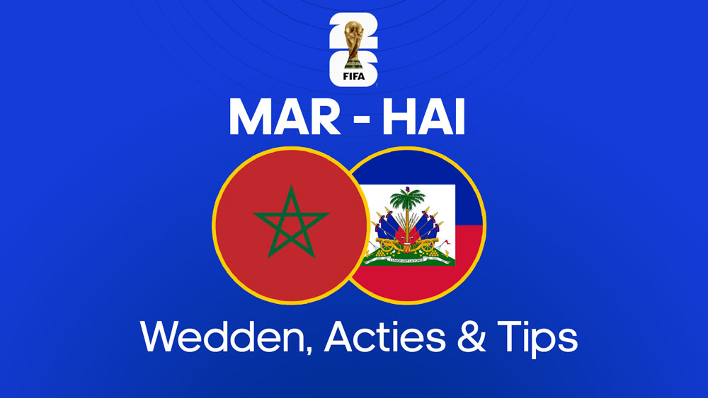 wedden op marokko haiti 100x inzet