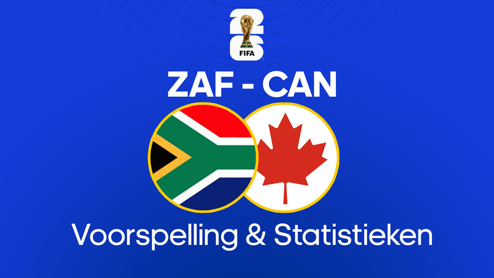 zuid afrika canada voorspelling statistieken