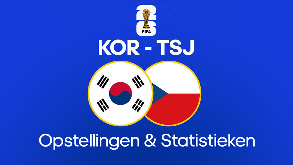 zuid korea tsjechie opstellingen statistieken