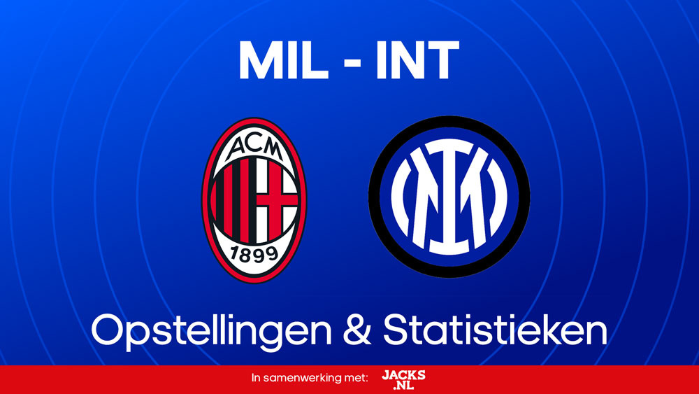 ac milan inter milan opstellingen statistieken