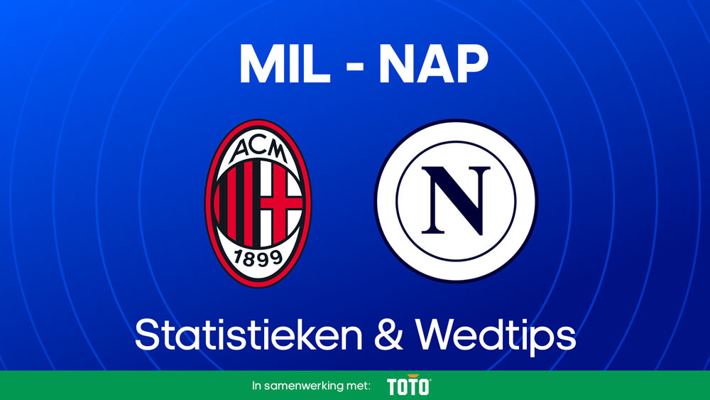 ac milan napoli voorspelling statistieken opstellingen
