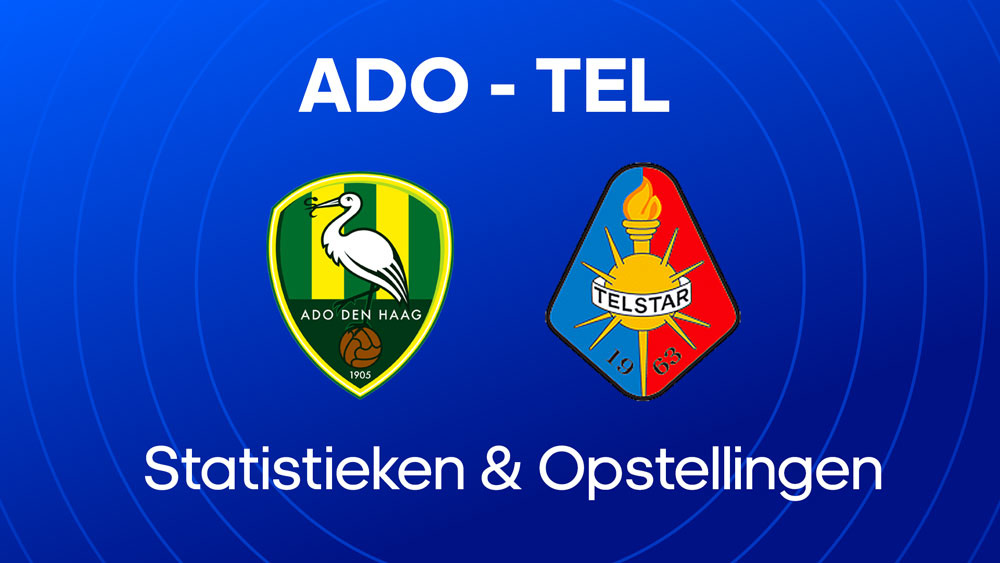 ado den haag telstar opstellingen statistieken