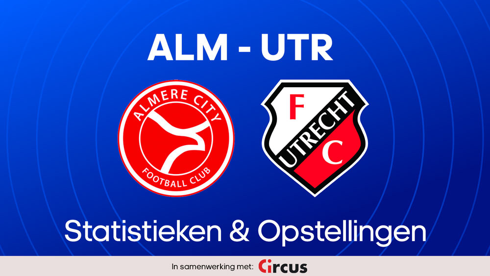 almere city fc utrecht statistieken opstellingen