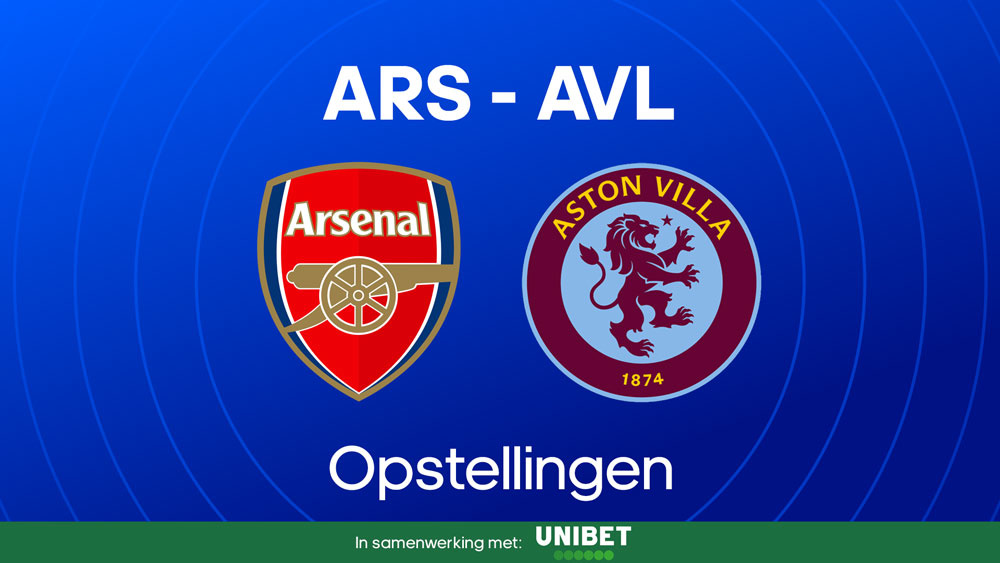 arsenal aston villa opstellingen statistieken