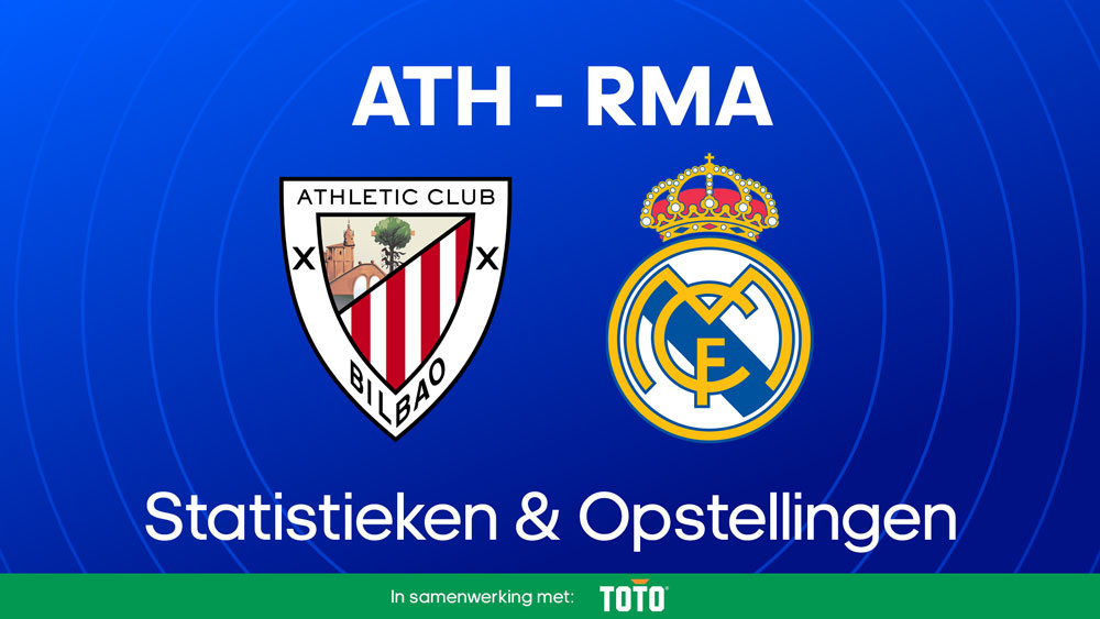 athletic bilbao real madrid statistieken opstellingen