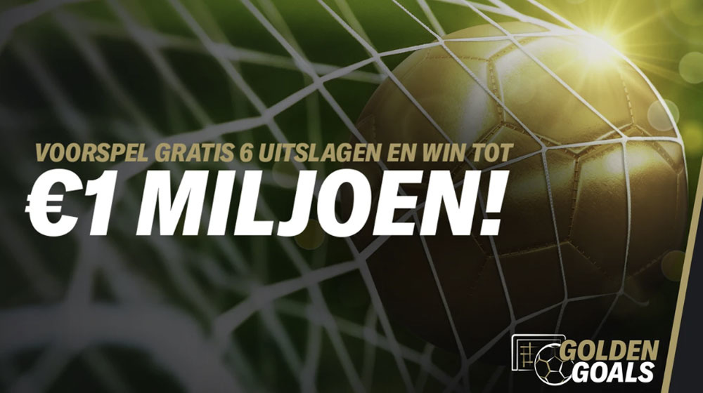 voorspel 6 uitslagen met betmgm golden goals win €1.000.000