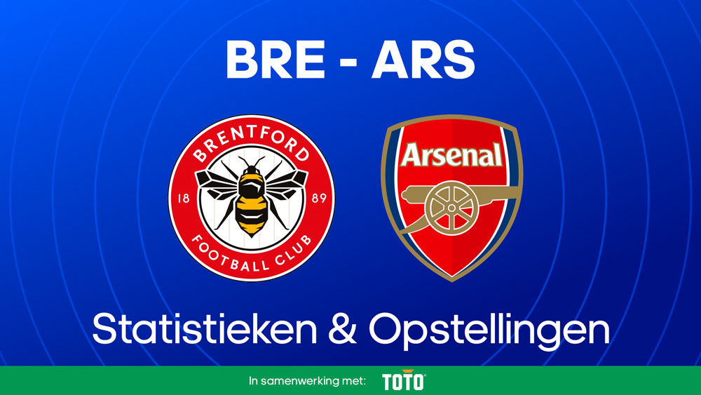 brentford arsenal opstellingen statistieken