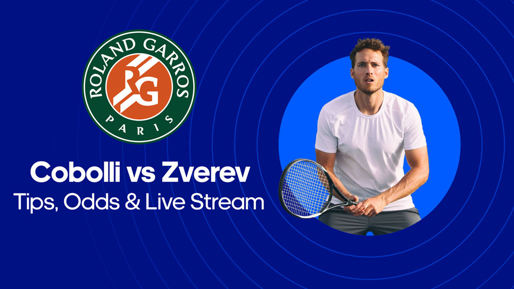roland garros finale heren cobolli zverev live stream