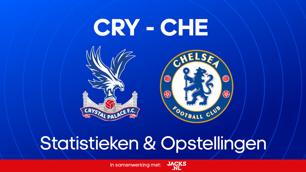 crystal palace chelsea fc opstellingen statistieken