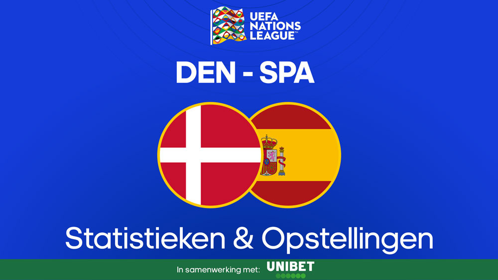 deens voetbalelftal spaans voetbalelftal statistieken opstellingen