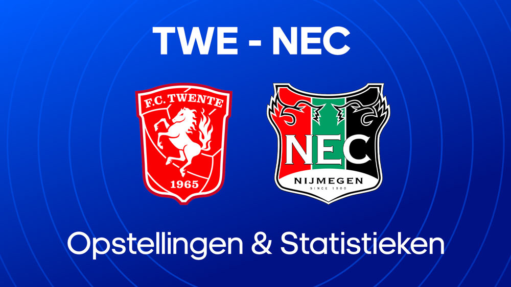 FC Twente - NEC opstellingen statistieken