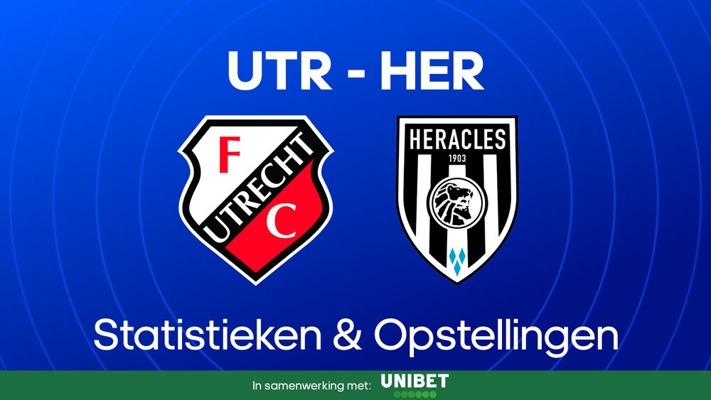 fc utrecht heracles statistieken opstellingen