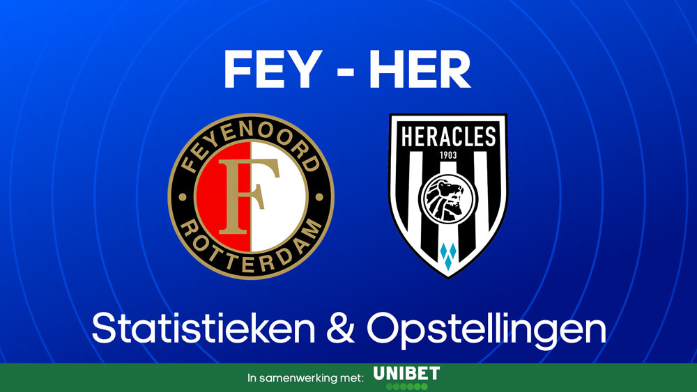 feyenoord heracles opstellingen statistieken