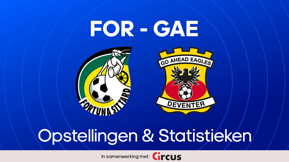 fortuna go ahead eagles opstellingen statistieken