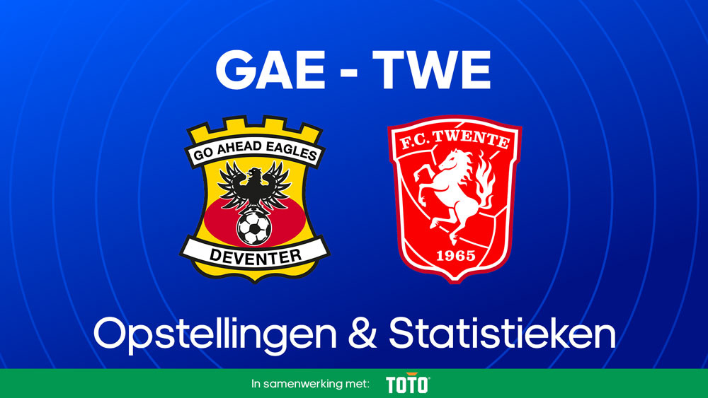Go Ahead Eagles FC Twente Opstellingen Statistieken