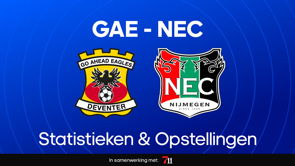 go ahead eagles nec statistieken opstellingen