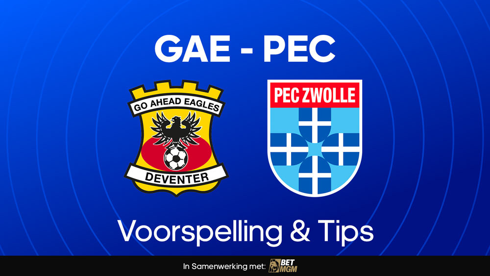 go ahead eagles pec zwolle statistieken opstellingen voorspelling