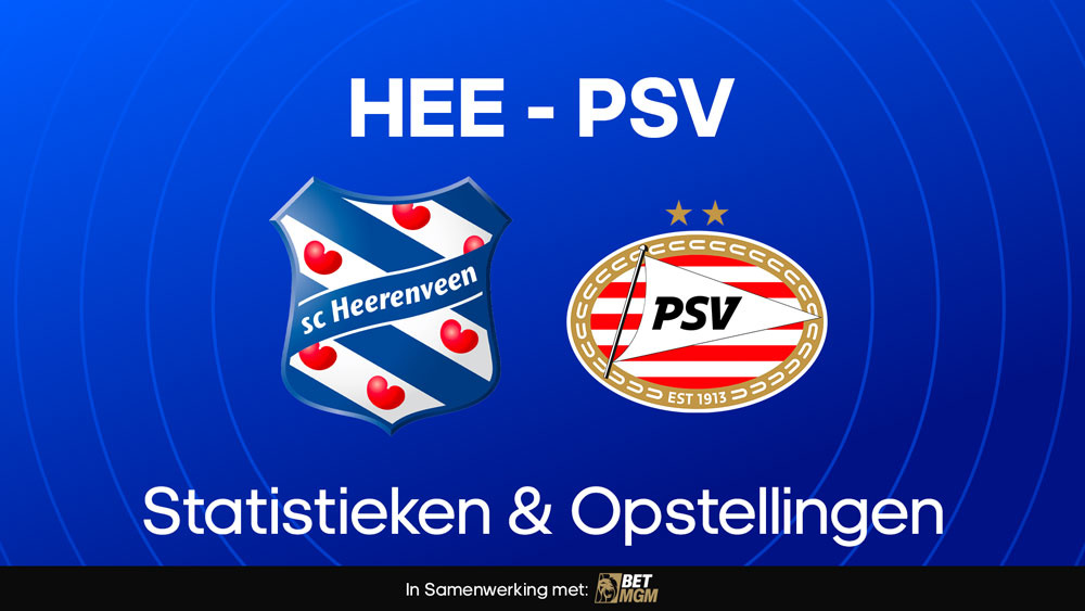 heerenveen psv opstellingen wedtips