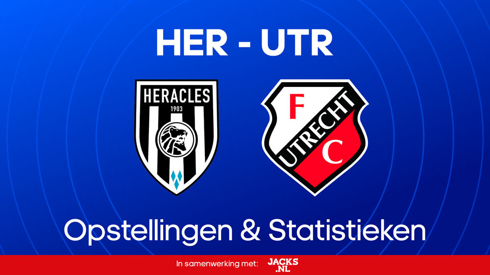 Heracles fc utrecht opstellingen statistieken