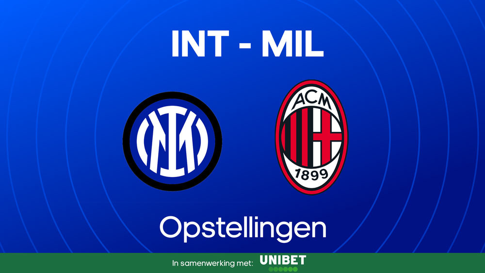 inter ac milan opstellingen