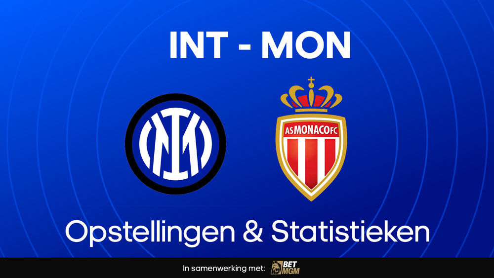 inter milan as monaco opstellingen statistieken