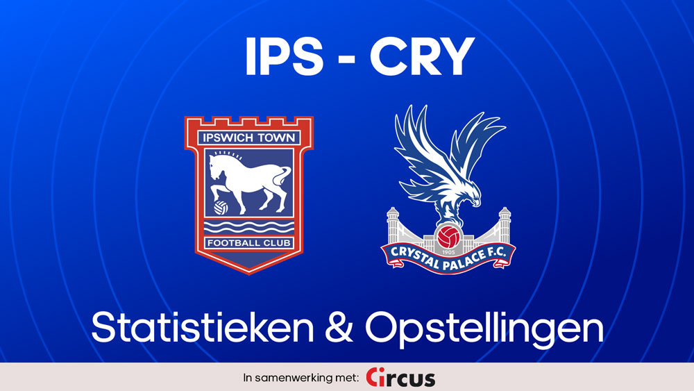 ipswich town fc crystal palace statistieken opstellingen