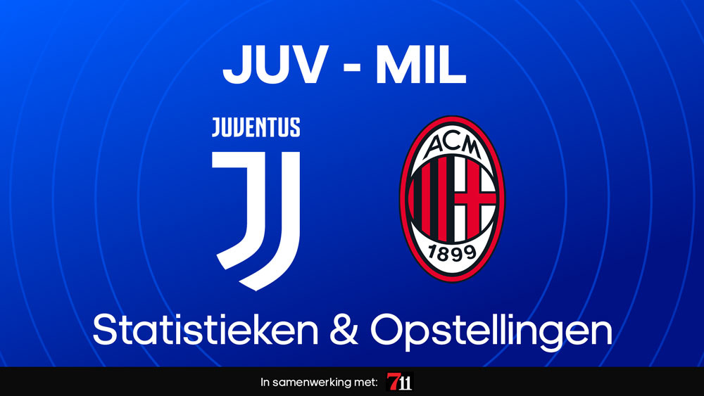 juventus ac milan statistieken opstellingen