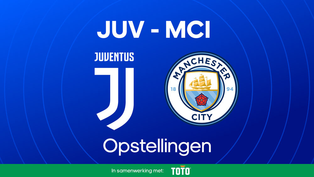 juventus manchester city opstellingen