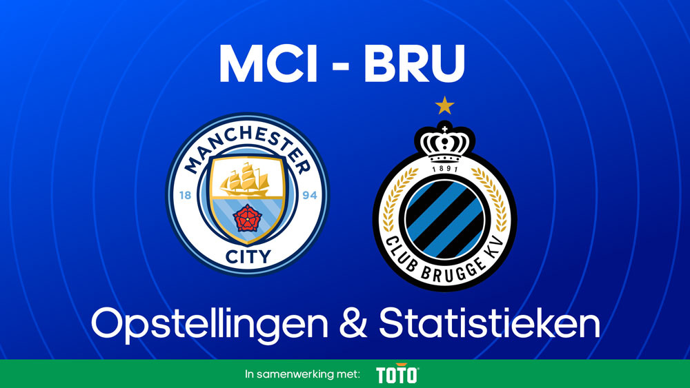 manchester city club brugge opstellingen statistieken