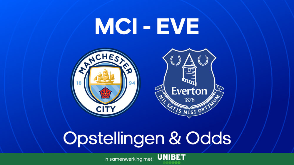 manchester city everton opstellingen statistieken