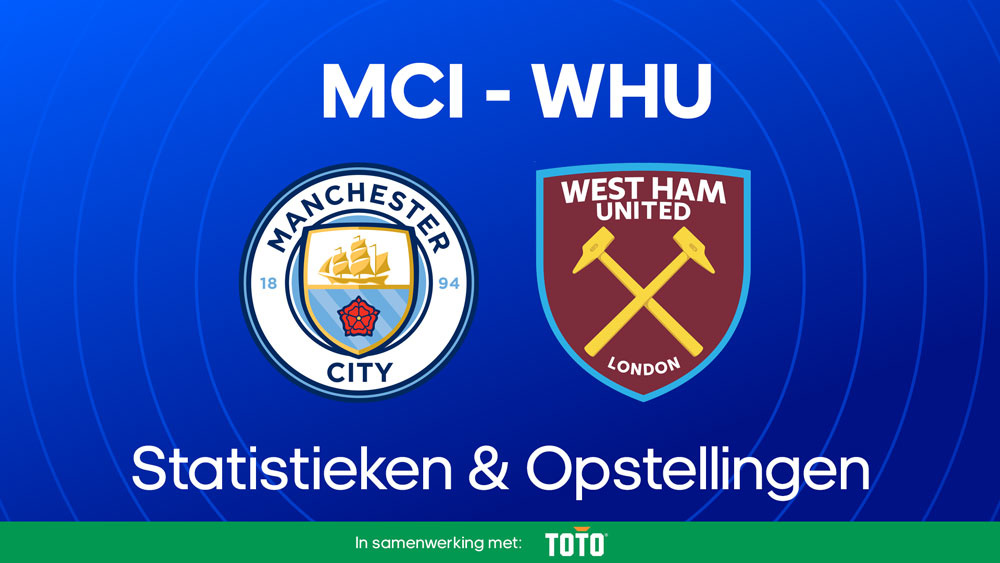 manchester city west ham statistieken opstellingen