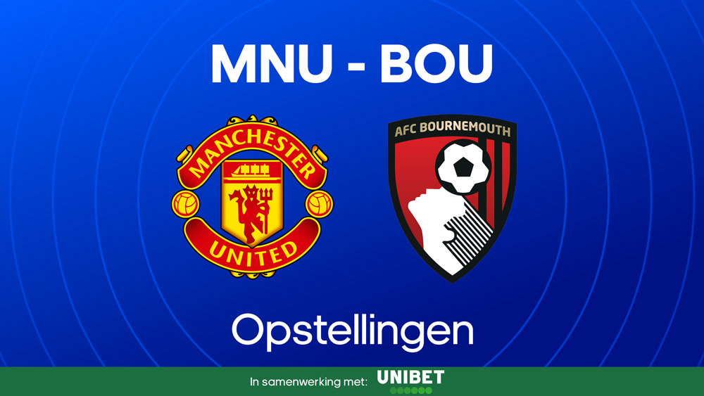 manchester united afc bournemouth opstellingen