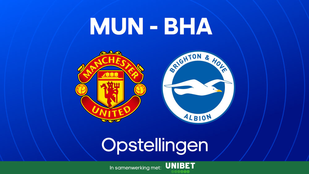 manchester united brighton hove albion fc opstellingen