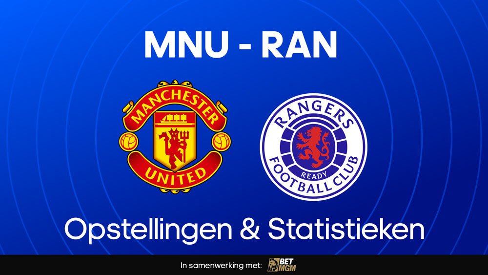 Manchester United Rangers FC Opstellingen Statistieken